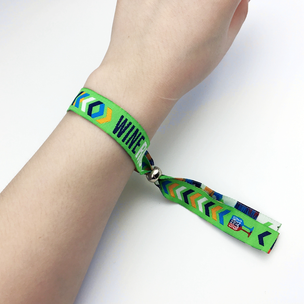Pulseras impresas de tela